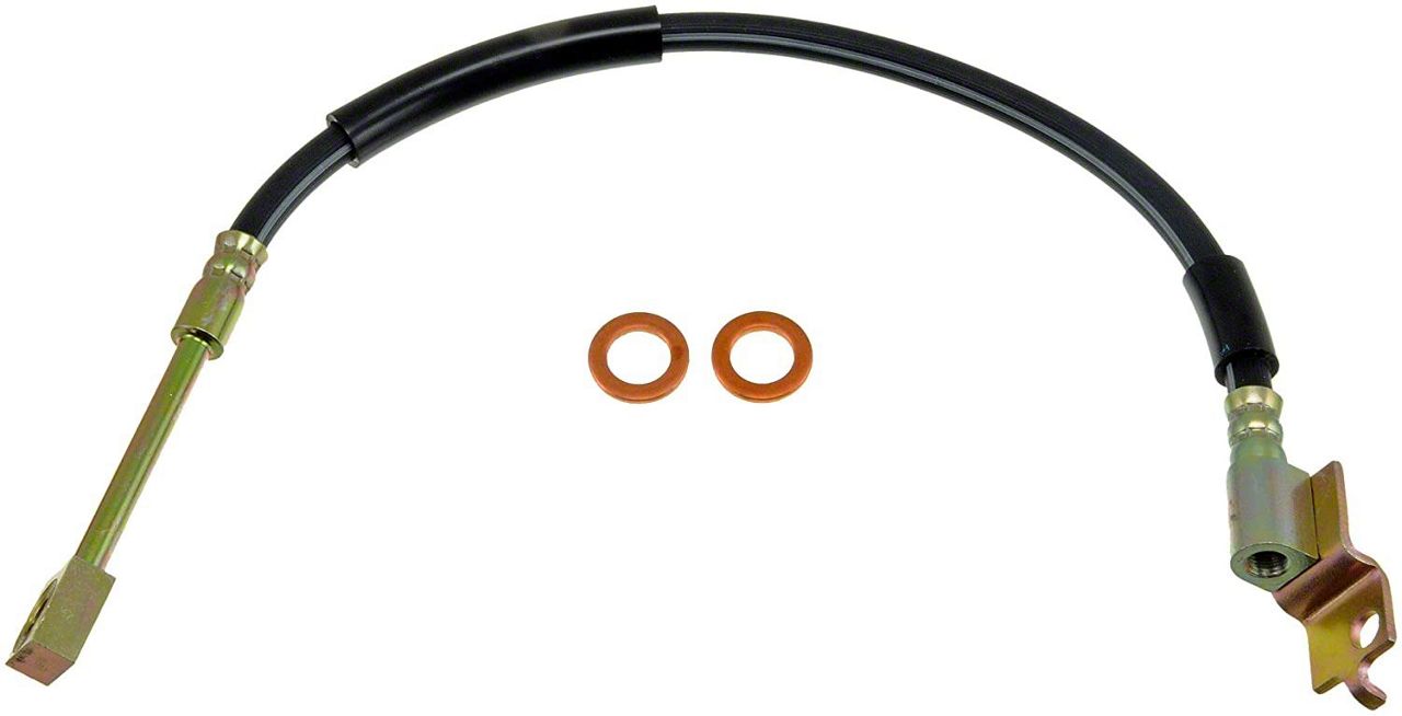 Jeep Wrangler Front Brake Hydraulic Hose; Passenger Side (8789 Jeep