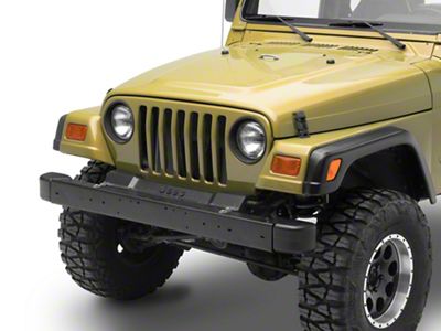 Front Bumper Kit; Black (97-06 Jeep Wrangler TJ)