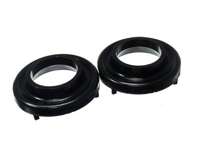 Front Coil Spring Isolators; Black (18-25 Jeep Wrangler JL)