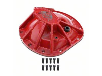 Front Differential Cover; Red (97-18 Jeep Wrangler TJ & JK, Excluding Rubicon)