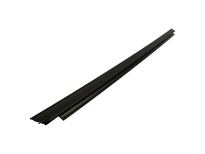 Front Door Outer Glass Seal; Passenger Side (07-18 Jeep Wrangler JK)