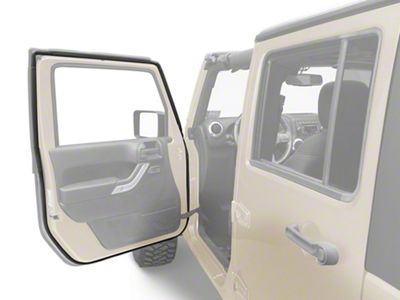 Front Door Seal; Driver Side (07-18 Jeep Wrangler JK)
