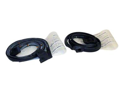 Front Door Weatherstrip Kit; Driver and Passenger Side (97-06 Jeep Wrangler TJ w/ Half Steel Doors)