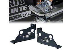 Front Foot Pegs; Flag Grille (07-18 Jeep Wrangler JK)