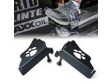 Front Foot Pegs; Paw Print (07-18 Jeep Wrangler JK)