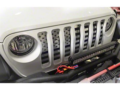 Front Grille; American Flag (18-25 Jeep Wrangler JL)
