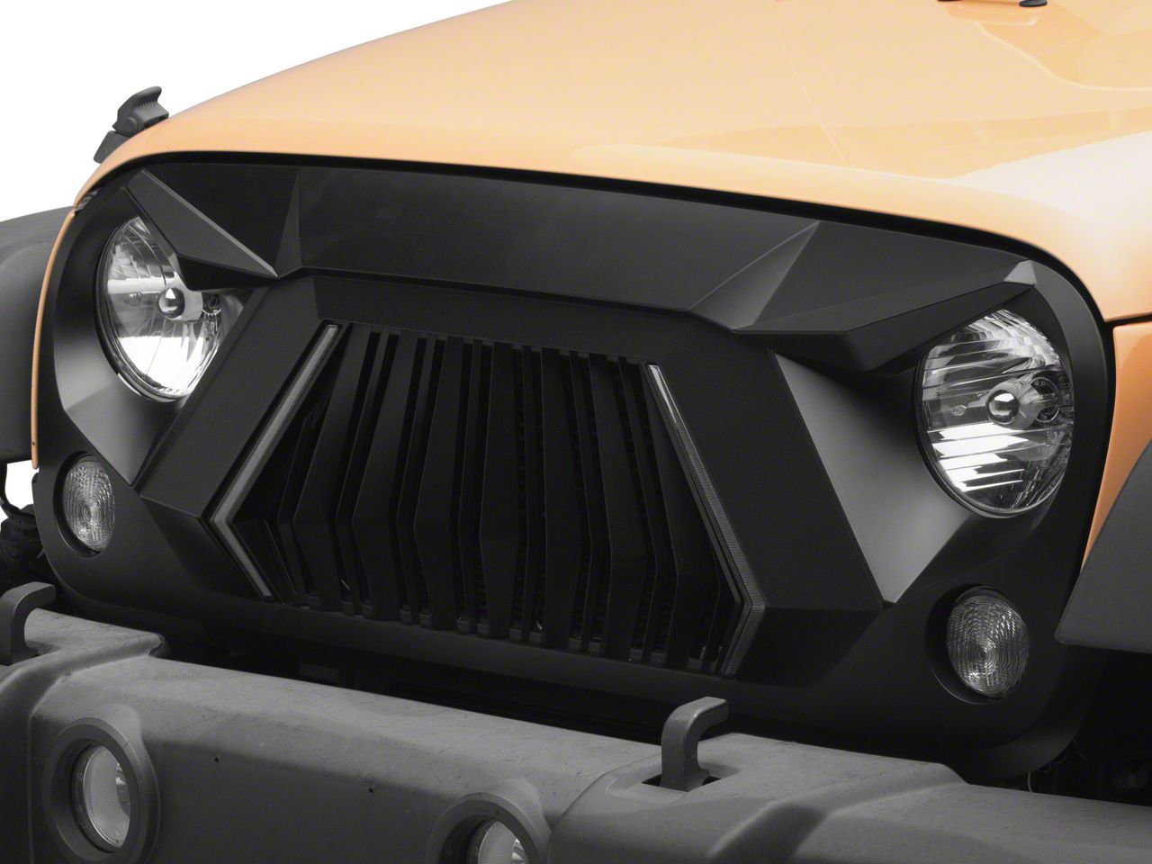 Jeep Wrangler G3 Angry Series Grille with Turn Signals