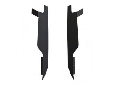 Front Inner Fender Insert Kit; Texturized Black (07-18 Jeep Wrangler JK)