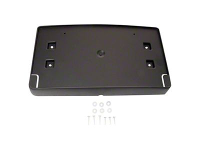 Front License Plate Bracket (18-23 Jeep Wrangler JL w/ Plastic Bumper Cover)