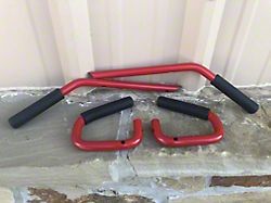 Front and Rear Grab Handles; Firecracker Red (07-18 Jeep Wrangler JK 4-Door)