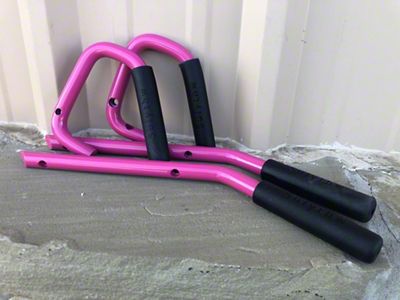 Front and Rear Grab Handles; Passion Pink (07-18 Jeep Wrangler JK 4-Door)