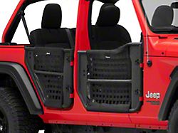 Front and Rear Trail Doors; Textured Black (18-25 Jeep Wrangler JL 4-Door)