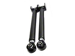 Front Upper Adjustable Control Arms; Black (07-18 Jeep Wrangler JK)