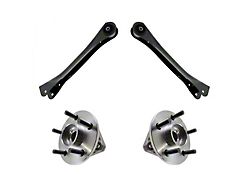Front Wheel Bearing and Hub Assembly Set with Front Upper Control Arms (97-06 Jeep Wrangler TJ)
