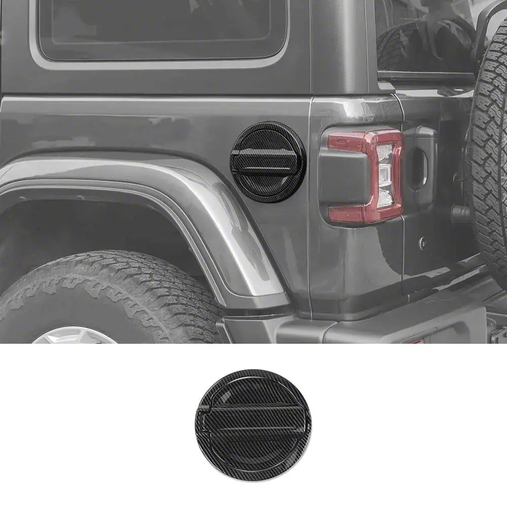 Jeep Wrangler Fuel Filler Door; Black (18-26 Jeep Wrangler JL