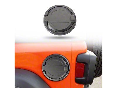 Fuel Filler Door; Black (18-26 Jeep Wrangler JL)