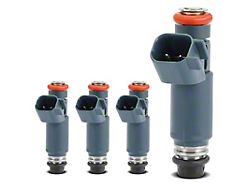 Fuel Injectors; Set of 4; Grey (03-04 2.4L Jeep Wrangler TJ)