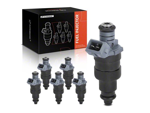 Fuel Injector Node Set Jeep Wrangler Fuel Injectors; Set of 6; Gray (97-98 4.0L Jeep Wrangler ...
