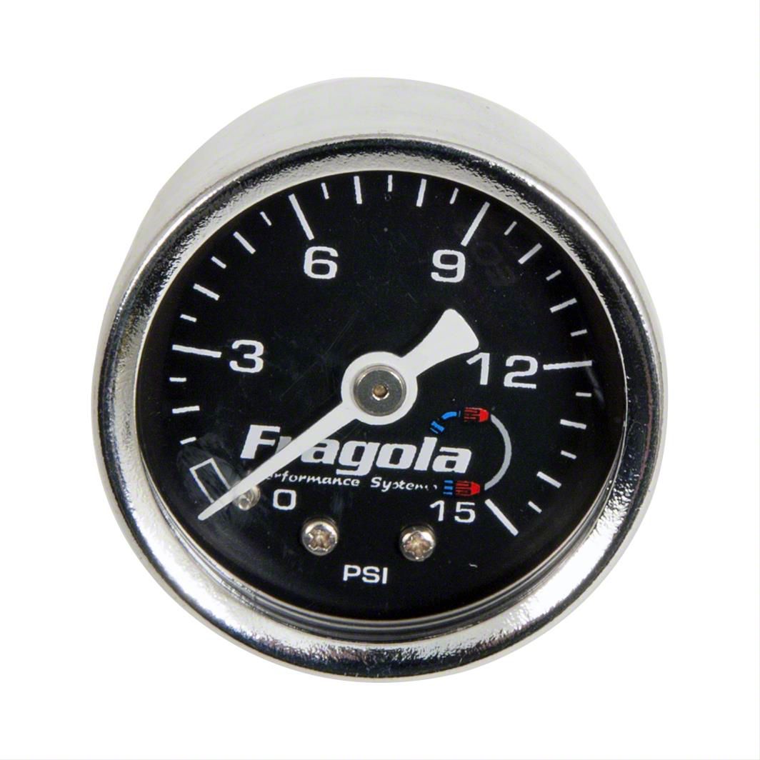 Jeep Wrangler Fuel Pressure Gauge; 015 PSI; Dry (Universal; Some
