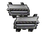 Full LED Side Marker Lights with Sequential Turn Signals; Black (18-26 Jeep Wrangler JL w/ Factory Halogen Light Package, Excluding Sport)