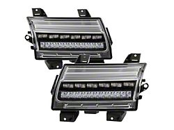 Full LED Side Marker Lights with Sequential Turn Signals; Black (18-24 Jeep Wrangler JL w/ Factory Halogen Light Package, Excluding Sport)