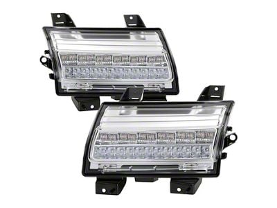 Full LED Side Marker Lights with Sequential Turn Signals; Chrome (18-25 Jeep Wrangler JL w/ Factory LED Light Package)