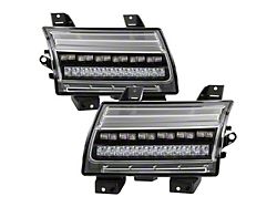 Full LED Side Marker Lights with Sequential Turn Signals; Black (18-26 Jeep Wrangler JL w/ Factory LED Light Package)