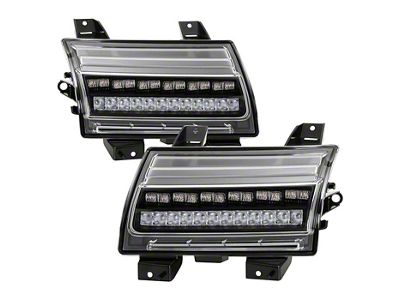 Full LED Side Marker Lights with Sequential Turn Signals; Black (18-26 Jeep Wrangler JL w/ Factory LED Light Package)