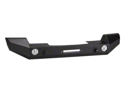 Full-Width Rock Crawler Winch Front Bumper with D-Ring Mounts; Black (07-18 Jeep Wrangler JK)
