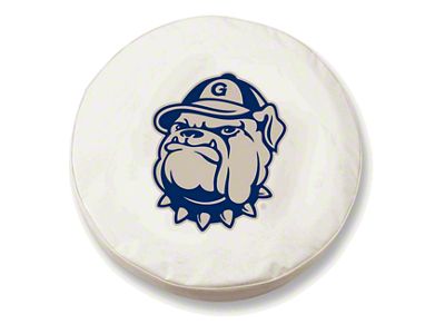 Georgetown University Spare Tire Cover with Camera Port; White (18-25 Jeep Wrangler JL)