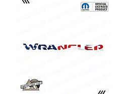WRANGLER Grab Bar Inlay Decal; Gloss Waving Flag (18-26 Jeep Wrangler JL)