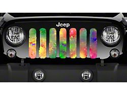 Grille Insert; Abstract of Colors (18-25 Jeep Wrangler JL w/o TrailCam)
