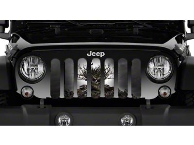 Grille Insert; All Hallows Eve (18-25 Jeep Wrangler JL w/o TrailCam)