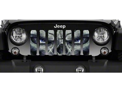 Grille Insert; Always Watching Blue Eyes (97-06 Jeep Wrangler TJ)