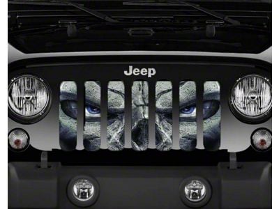 Grille Insert; Always Watching Blue Eyes (87-95 Jeep Wrangler YJ)