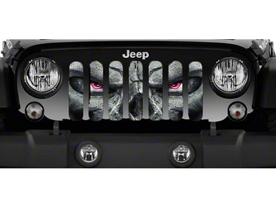 Grille Insert; Always Watching Pink Eyes (97-06 Jeep Wrangler TJ)