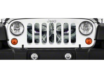 Grille Insert; Always Watching Purple Eyes (76-86 Jeep CJ5 & CJ7)