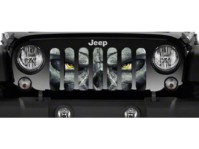 Grille Insert; Always Watching Yellow Eyes (87-95 Jeep Wrangler YJ)