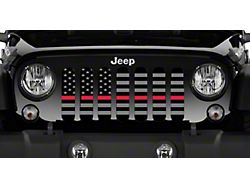 Grille Insert; American Tactical Back the Red (18-25 Jeep Wrangler JL w/o TrailCam)