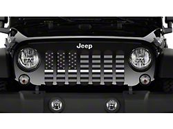 Grille Insert; American Tactical Corrections Silver Stripe (76-86 Jeep CJ5 & CJ7)