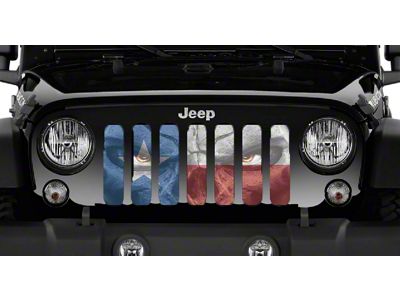 Grille Insert; Angry Texan (76-86 Jeep CJ5 & CJ7)