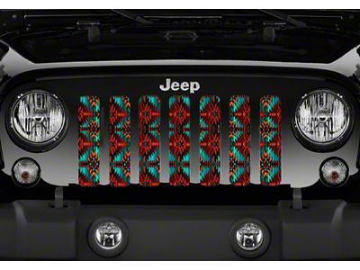 Grille Insert; Aztec Frostfire (07-18 Jeep Wrangler JK)