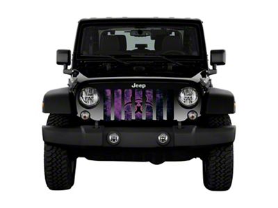 Grille Insert; Biohazard Glow Purple (97-06 Jeep Wrangler TJ)
