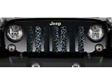 Grille Insert; Black Leopard Print (18-23 Jeep Wrangler JL w/o TrailCam)