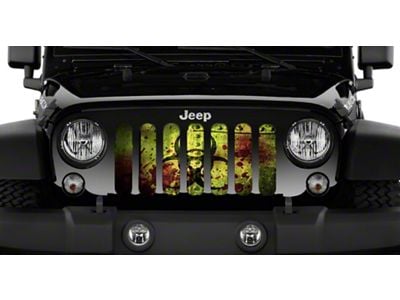 Grille Insert; Bloody Biohazard (07-18 Jeep Wrangler JK)