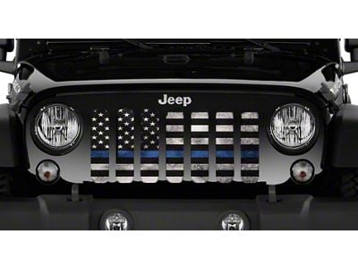 Grille Insert; Blue Steel (07-18 Jeep Wrangler JK)