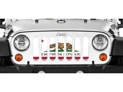 Grille Insert; California Republic (87-95 Jeep Wrangler YJ)