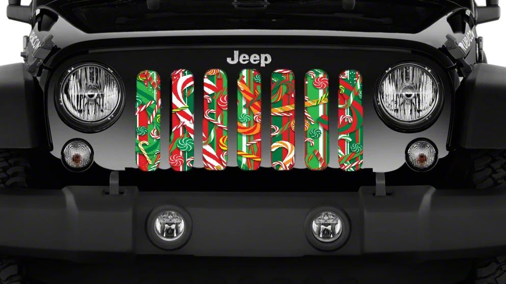 2025年新作アイテムが続々登場 Insert; Grille Wrangler Jeep Customs ZKD Hippie 30038 Floral アクセサリー