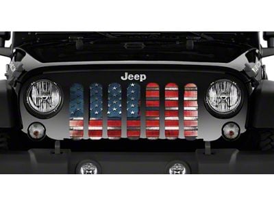 Grille Insert; Captain America (87-95 Jeep Wrangler YJ)