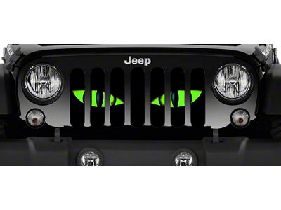 Grille Insert; Chaos Green Eyes (76-86 Jeep CJ5 & CJ7)
